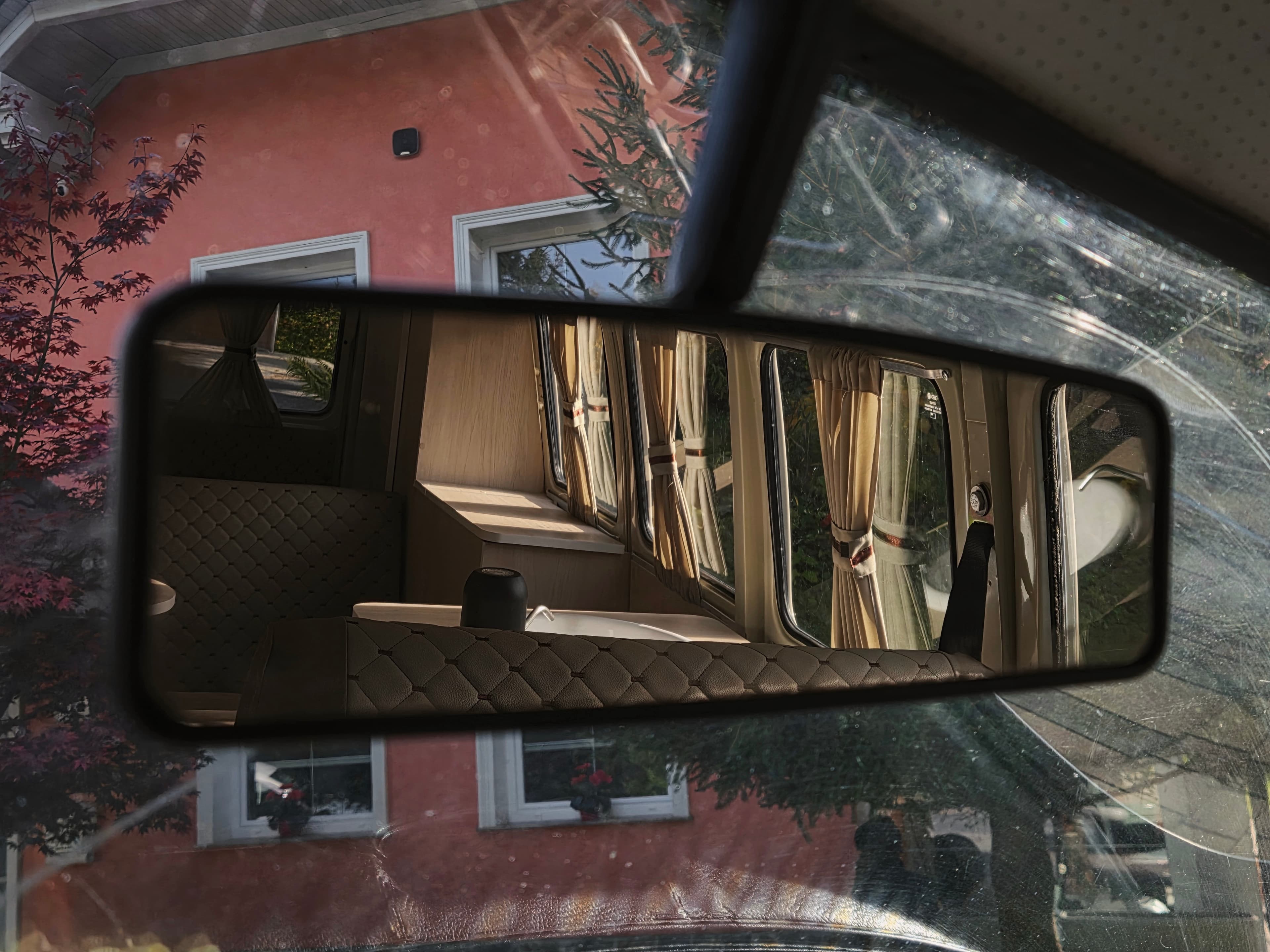 Classic VW Bully T2 in great condition in green and beige.