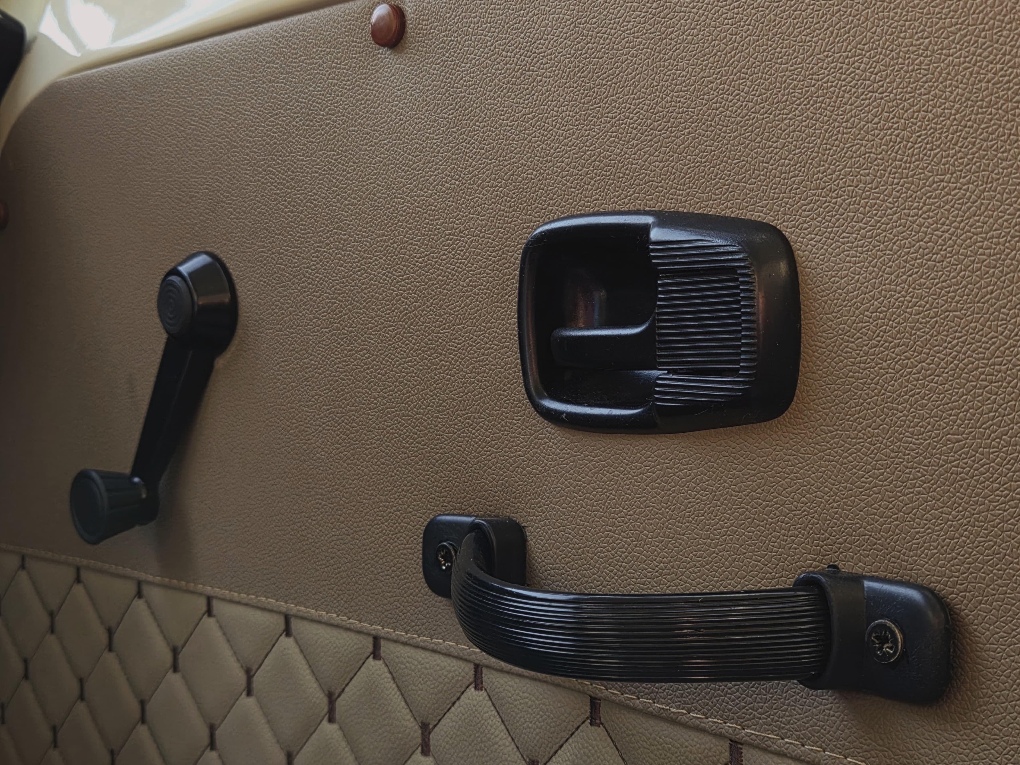 Classic VW Bully T2 in great condition in green and beige.