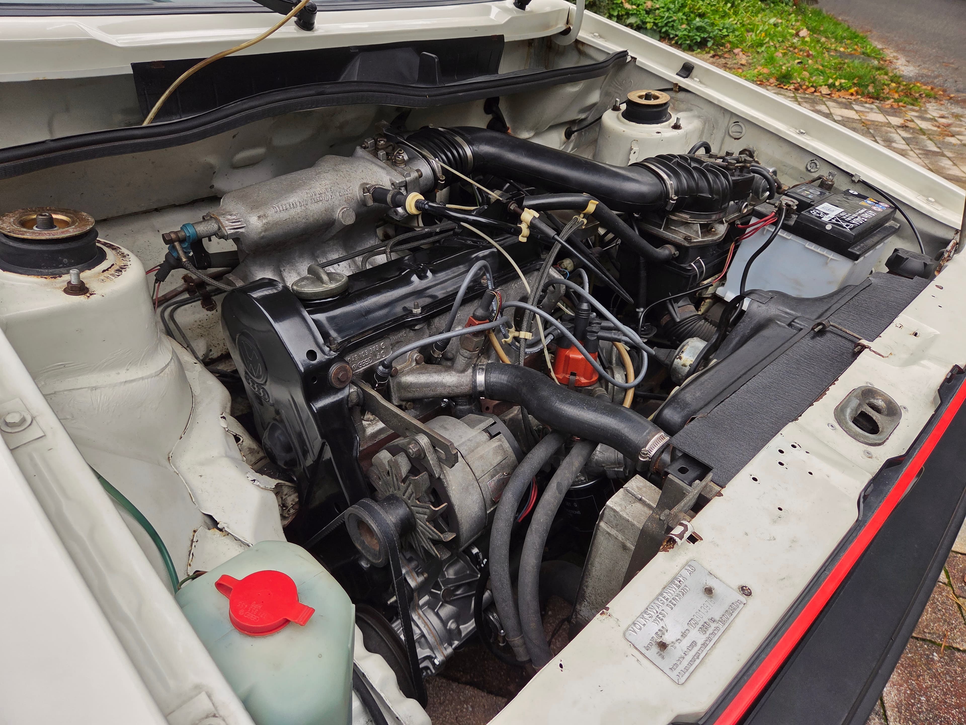 Classic VW Golf 1 GTI in Alpine White with sport wheels